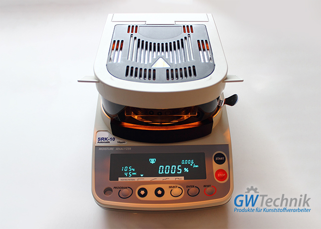 Infrared residual moisture measurement in Plastic Industry by GWT
